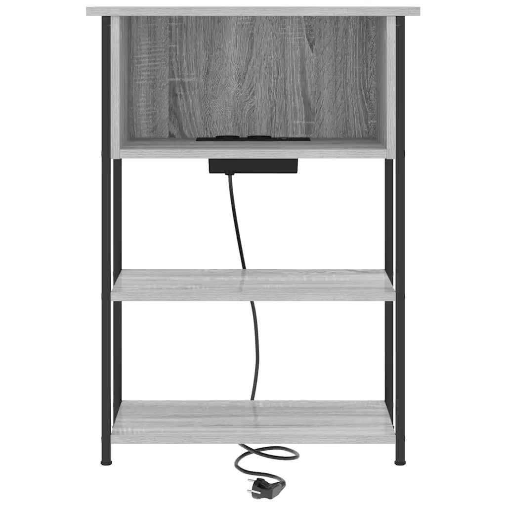 vidaXL Armadio da Notte Grigio sonoma 55 x 31 x 76 cm