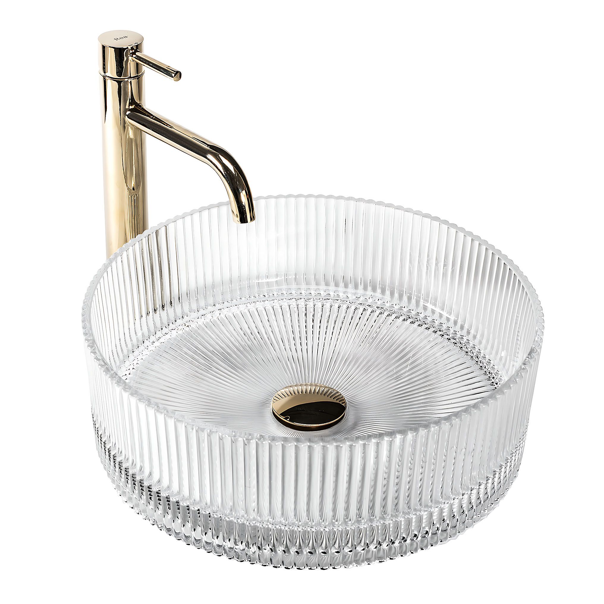 Lavabo Da Appoggio Rea Ingrid 35 Transparent