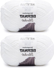 Doppio set di coperta in poliestere greggio - 300 g - Super voluminosa - 220 yard - Maglia e uncino