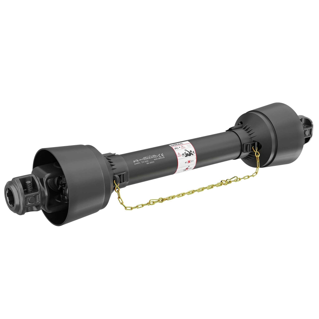 Albero cardanico T4 Giunto cardanico 650mm 460Nm 540rpm Cardano 40kW (55CV) 2x 1 3/8" 6 denti