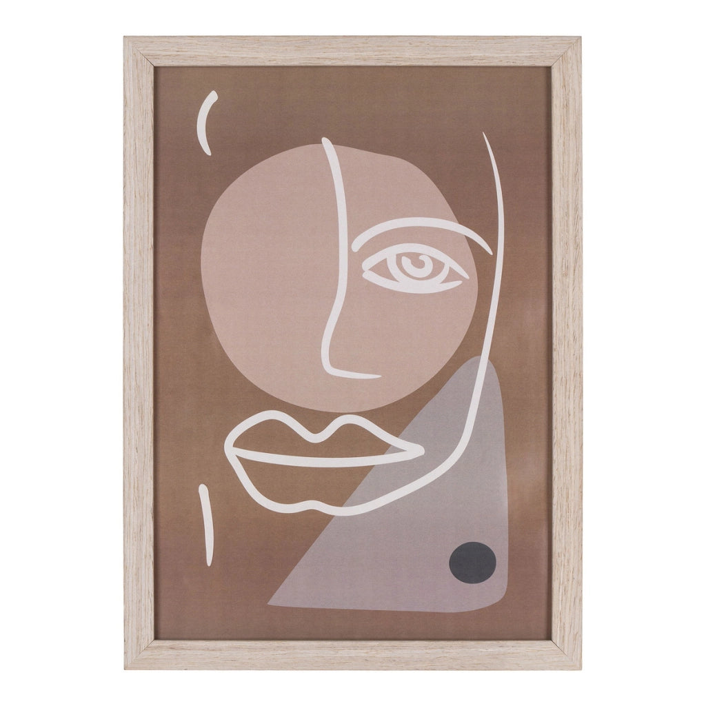 Set di 3 Quadri Madison, Marrone, MDF, 30x21x1,5 cm