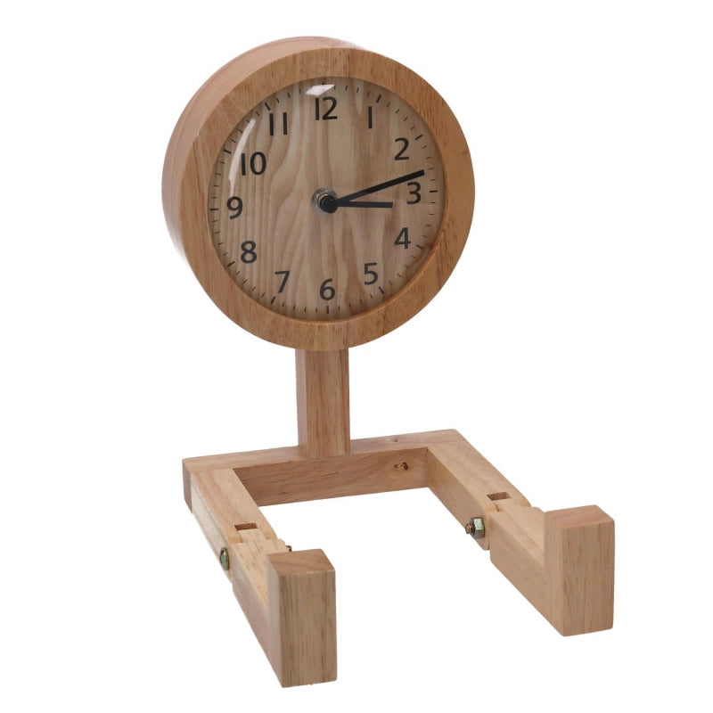 Orologio legno naturale cm 15x22,5x23