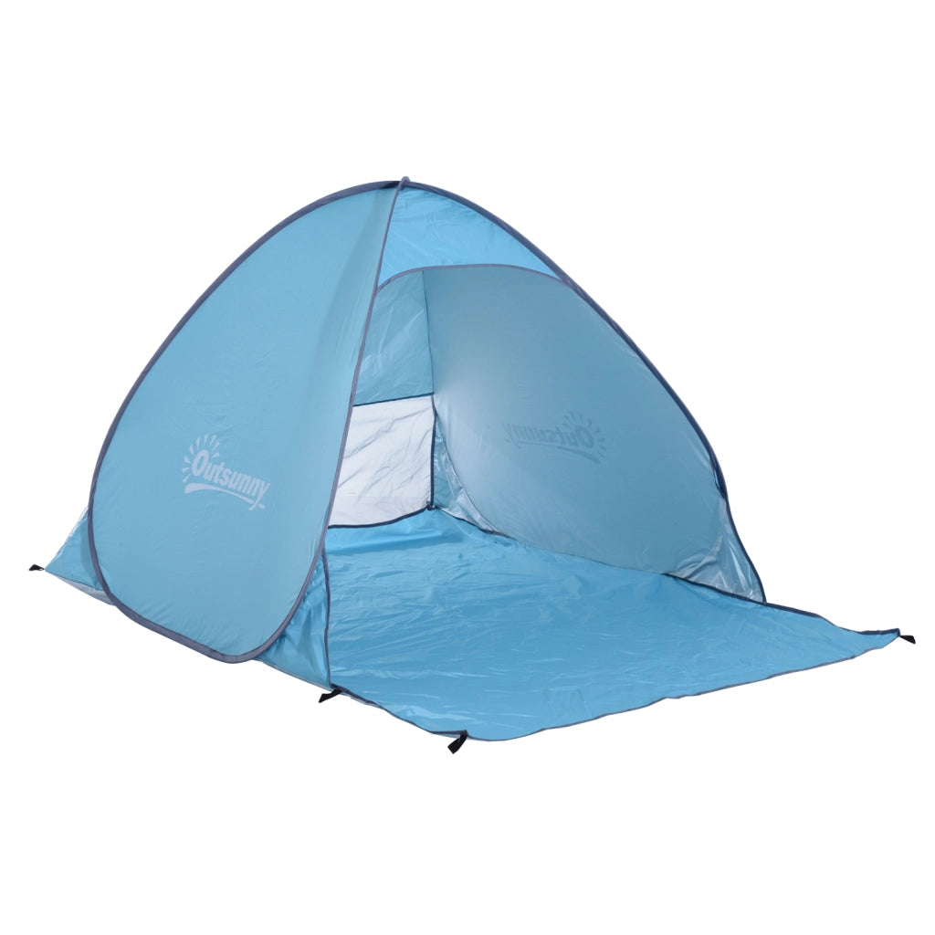 Tenda da spiaggia pop up automatica blu cielo ¨C zephmum ¨C 2 posti con tappeto