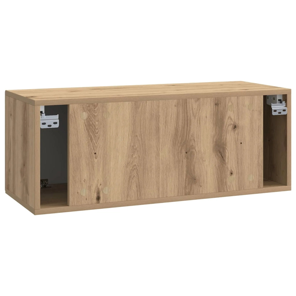 Mobile Porta TV da Muro Rovere Artigianale 78,5 x 31 x 30 cm
