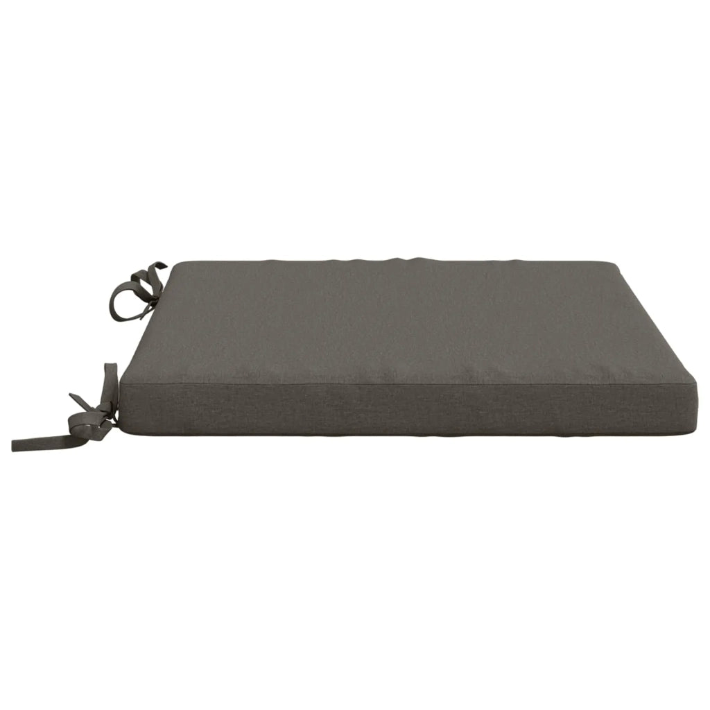Cuscini per Sedia in 4 Pezzi SOEST 4 pz 100% Poliestere Grigio 944363