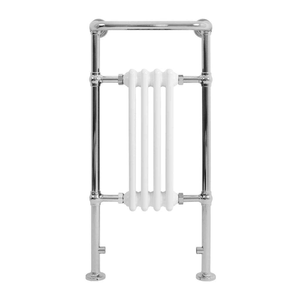 Radiatore Bagno Tradizionale 950x480mm Bianco Cromato Scaldasalviette