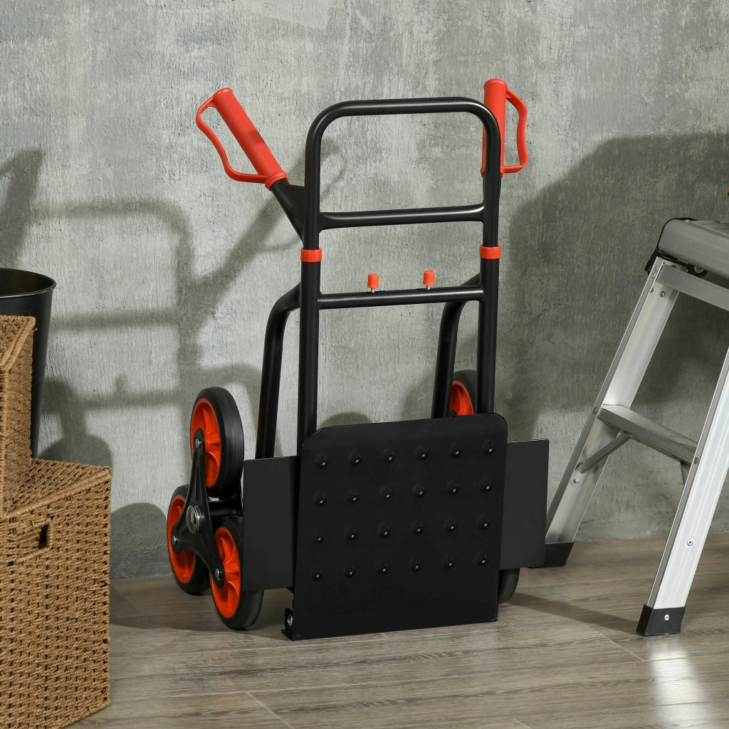 Carrello Pieghevole per Scale con Ruote ¨C zephmum ¨C Grigio 120kg 60x40x20