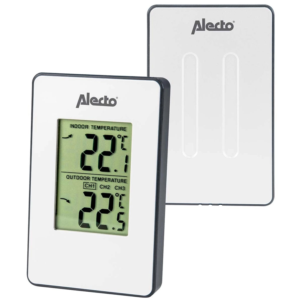 Stazione meteorologica con sensore wireless e schermo LCD Modello WS-1050 Bianco Alecto