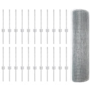 Recinzione in rete saldata con 22 pali a U Silver 0.4x50 m in acciaio