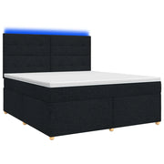 Letto box spring con materasso Nero 140 x 200 cm Tessuto 3455366