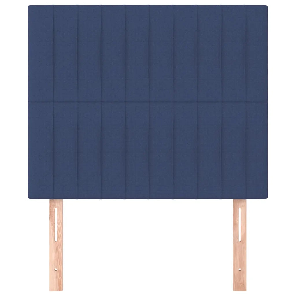 Testiera-Testata-Testiera Decorativa Blu 90x5x118/128 cm Tessuto 655874