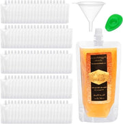 100 sacchetti di plastica riciclabili 250ml per succo, tè, acqua - trasparente - 10x16.5cm