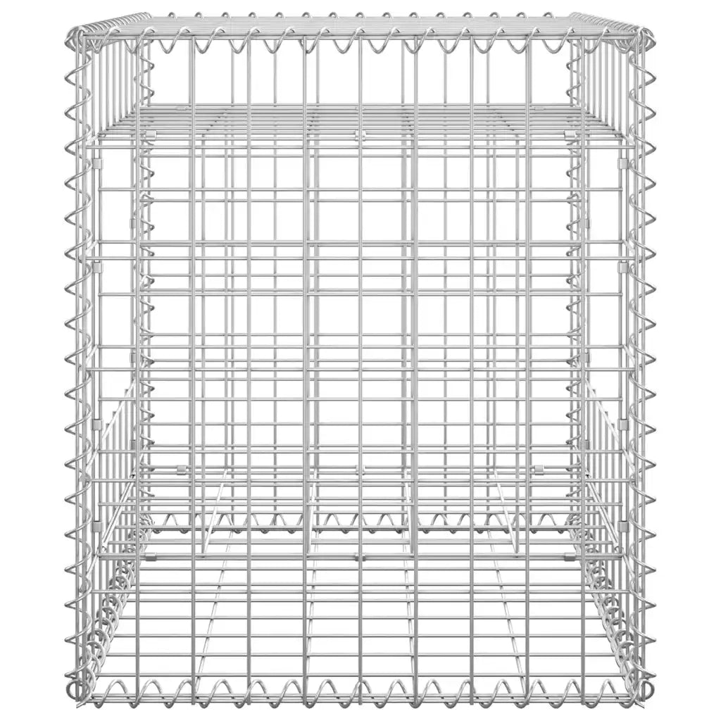 Cesti a Gabbione a Torre 2 pz 50x50x60 cm in Ferro cod mxl 62088