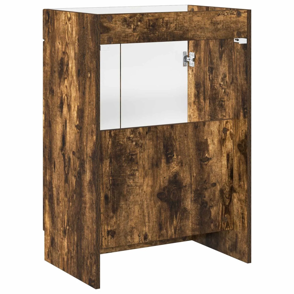 Mobiletto da bagno sotto il lavello Rovere Fumo 890039