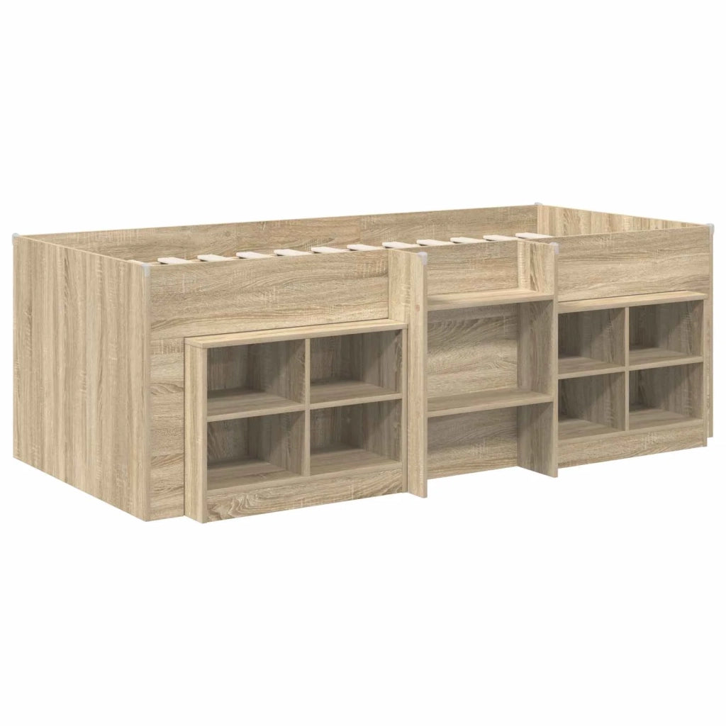 Struttura Letto Loft con Mobile 3 pz Rovere Sonoma 3423408