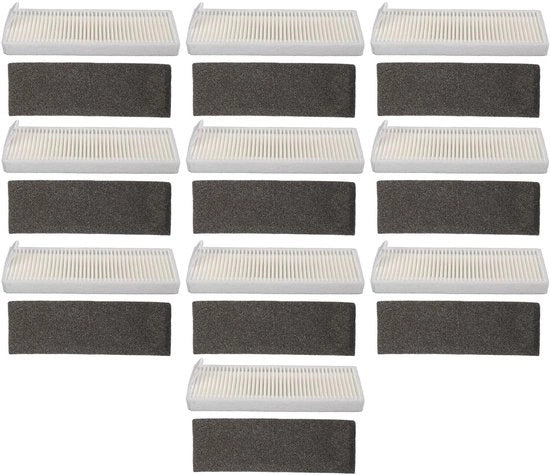 Pacchetto di 10 filtri HEPA - Filtri di sostituzione - Compatibili con Tikom G8000/G8000 Pro - Honiture G20/G20 Pro - Laresar Evol 3 - Sostenibili e alta efficienza - Filtri per aspirapolvere robot