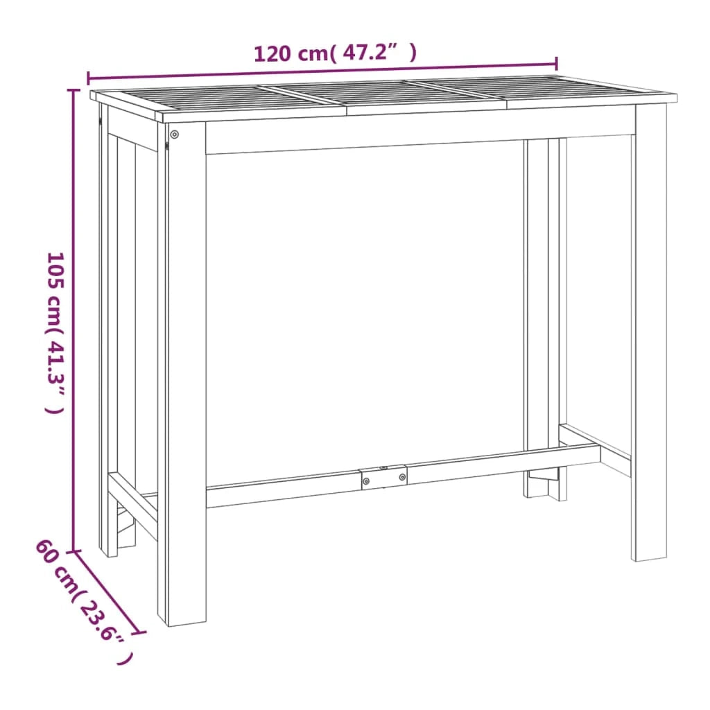 Set da pranzo da giardino per esterni 5 pezzi legno massello di acacia 02_0013755