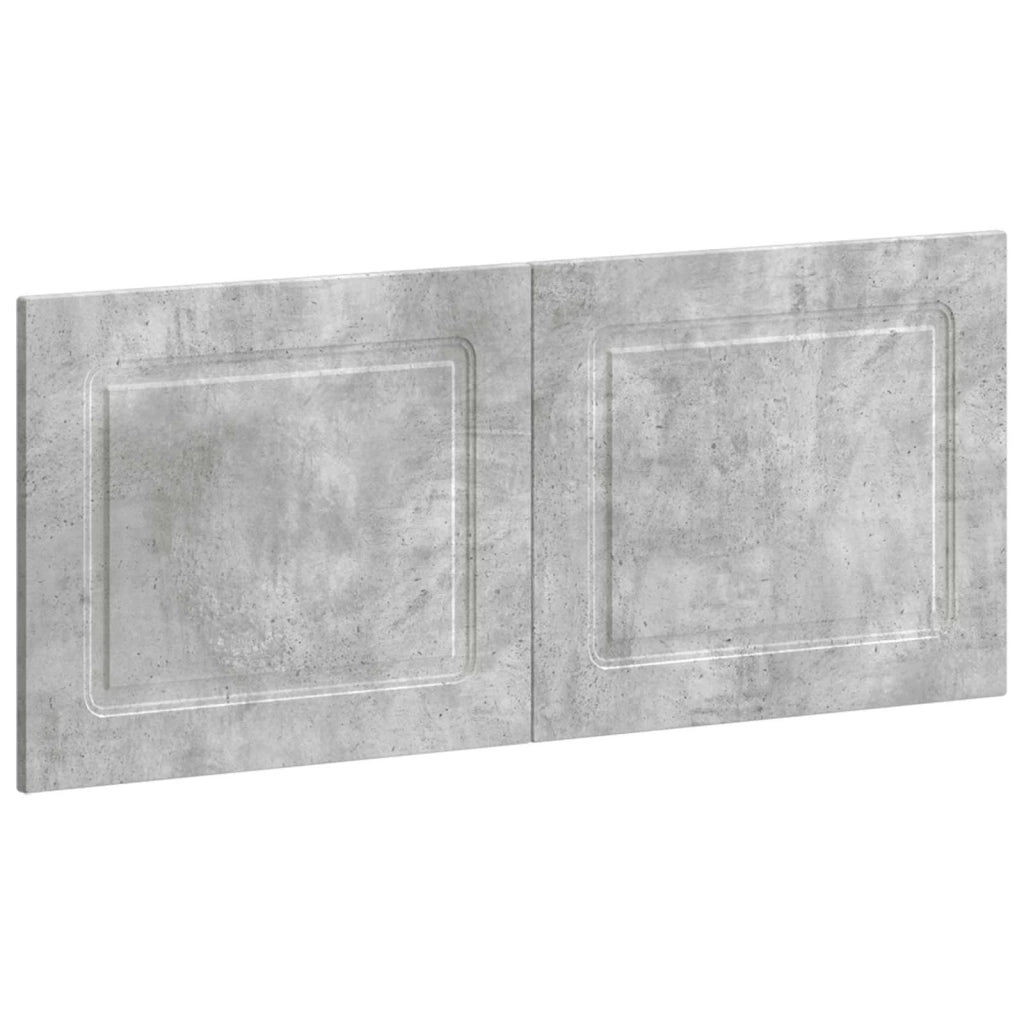 Testiera da Muro UTRECHT Grigio Cemento Legno ingegnerizzato 897848