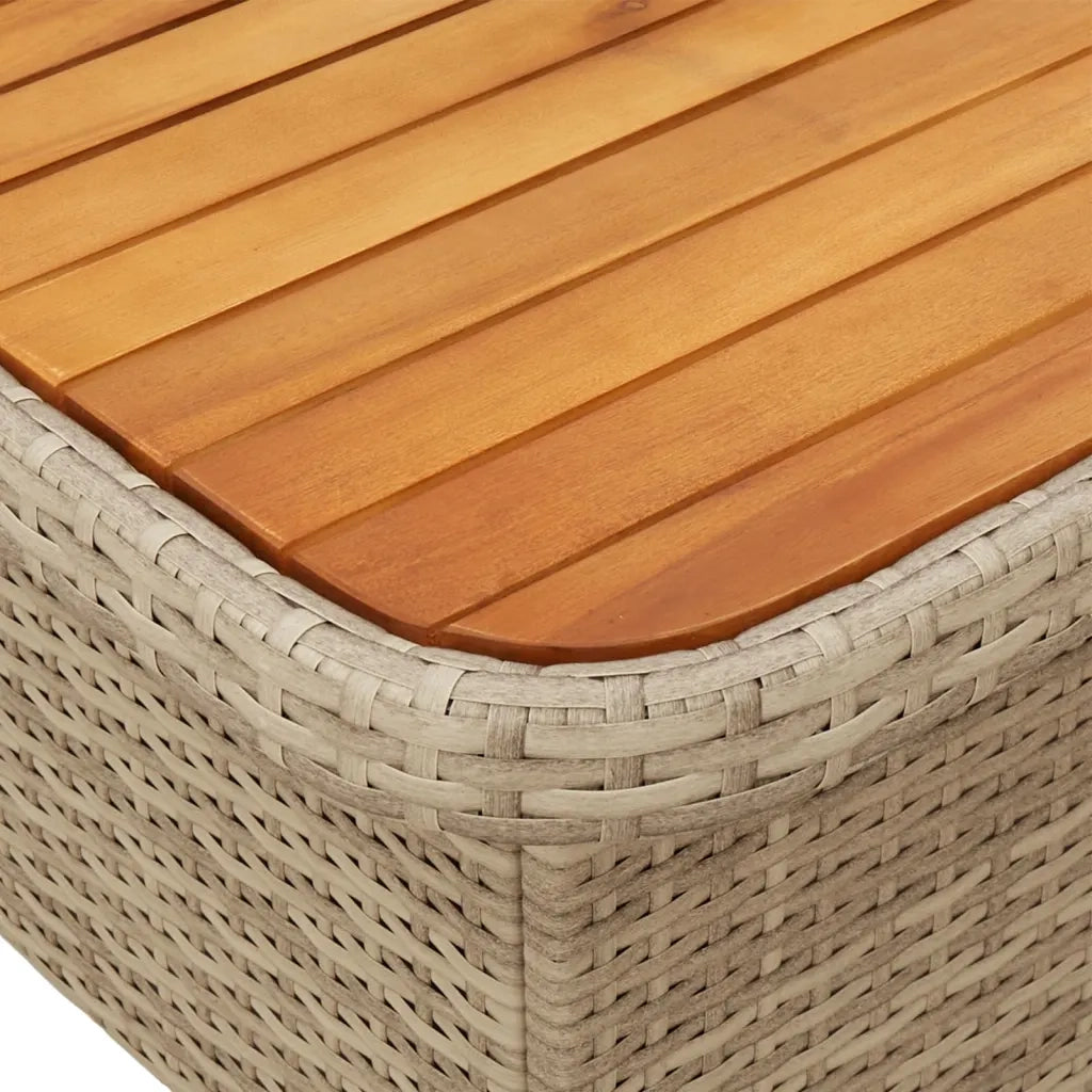 Set Divani da Giardino 3 pz con Cuscini in Polyrattan Beige 3262750