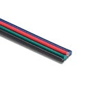 10 Metri Cavo Filo Elettrico Piattina Quadri Polare 4X0,25 mmq Cavo di Prolunga Per Striscia Led RGB