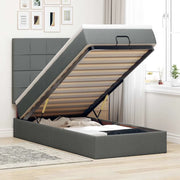 Struttura Letto Pouf con Materasso 90x190 cm in Tessuto 3313120