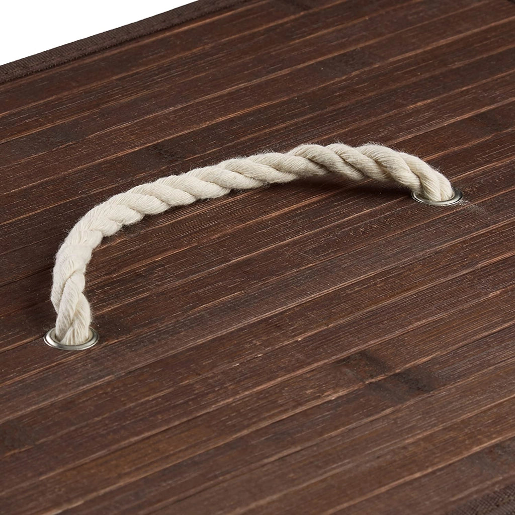 Cesto portabiancheria rettangolare con sacco in cotone 65,5 cm bambù marrone 13_0001905_6