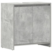 Elegante mobiletto da bagno con 1 scomparto 60 x 33 x 61 cm in legno composito grigio cemento 02_0047732