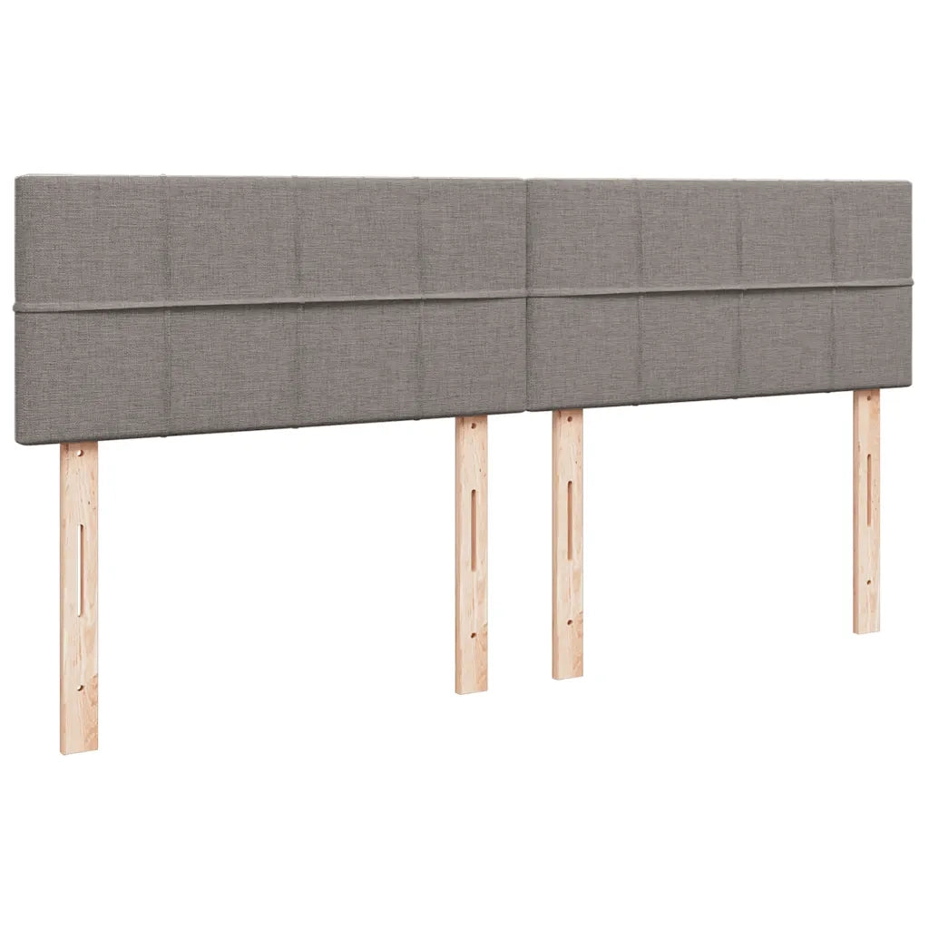 vidaXL Giroletto a Molle con Materasso Tortora 180x200 cm in Tessuto