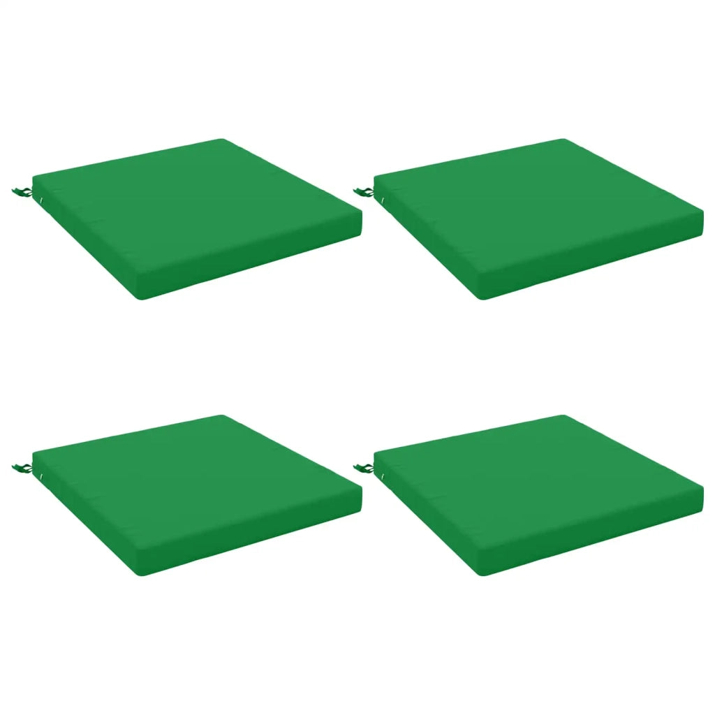 Cuscini per Sedia in 4 Pezzi SOEST 4 pz 100% Poliestere Verde 945090
