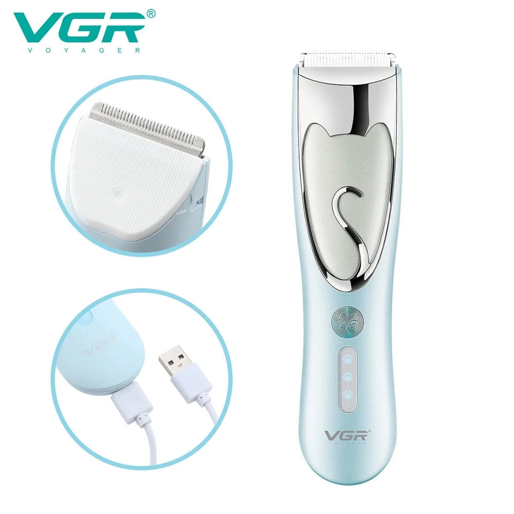 Trade Shop - Tosatrice Professionale Vgr V-203 – Taglio Preciso Pet Clipper Usb -