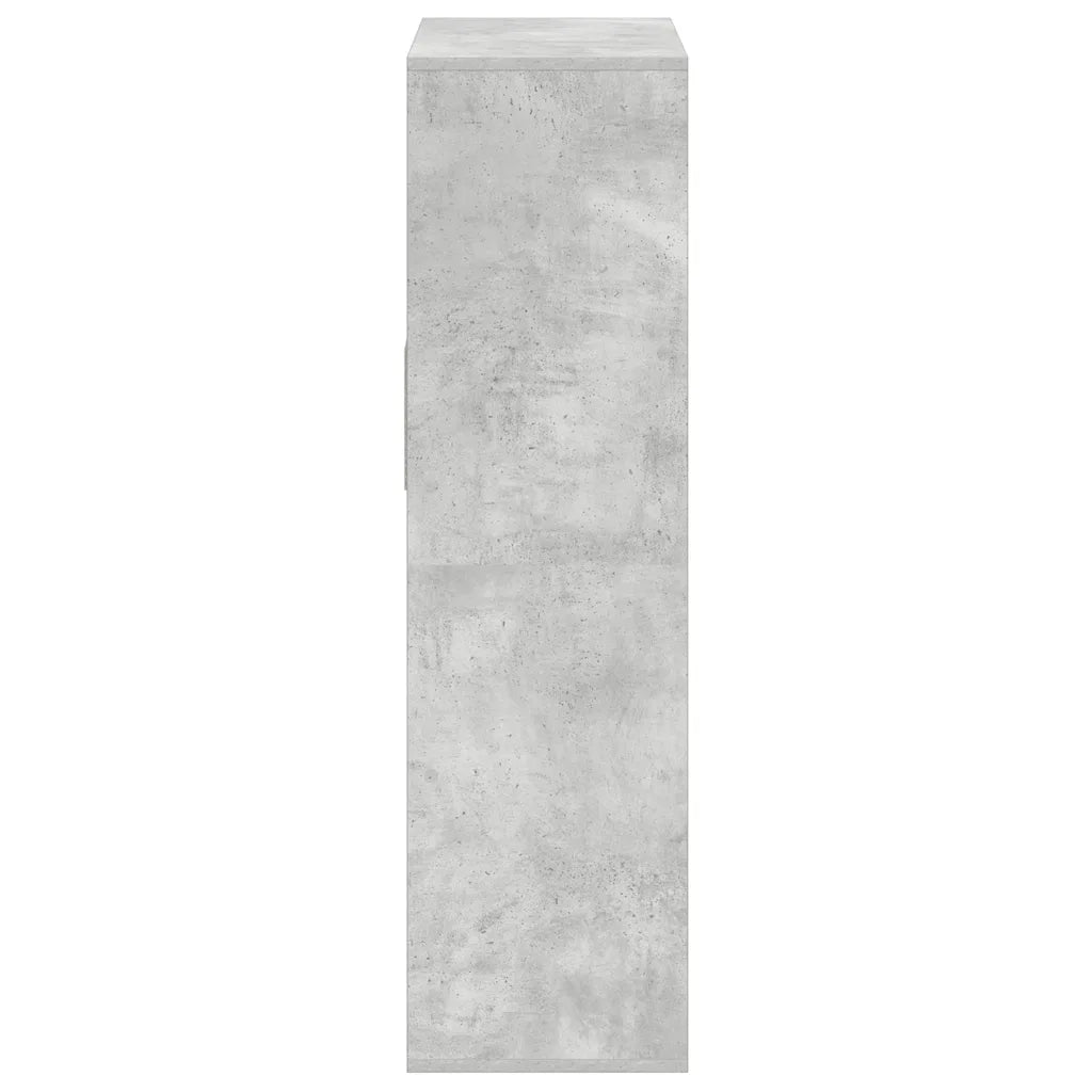 vidaXL Libreria Grigio Cemento 66x31x112 cm in Legno Multistrato
