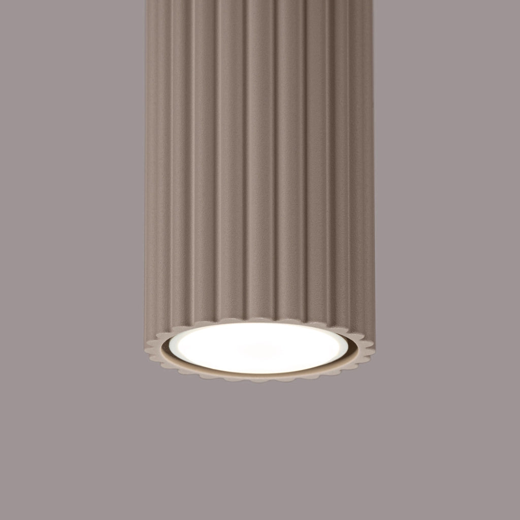 Spot soffitto moderno taupe tondo 40cm GU10 Pure Lume