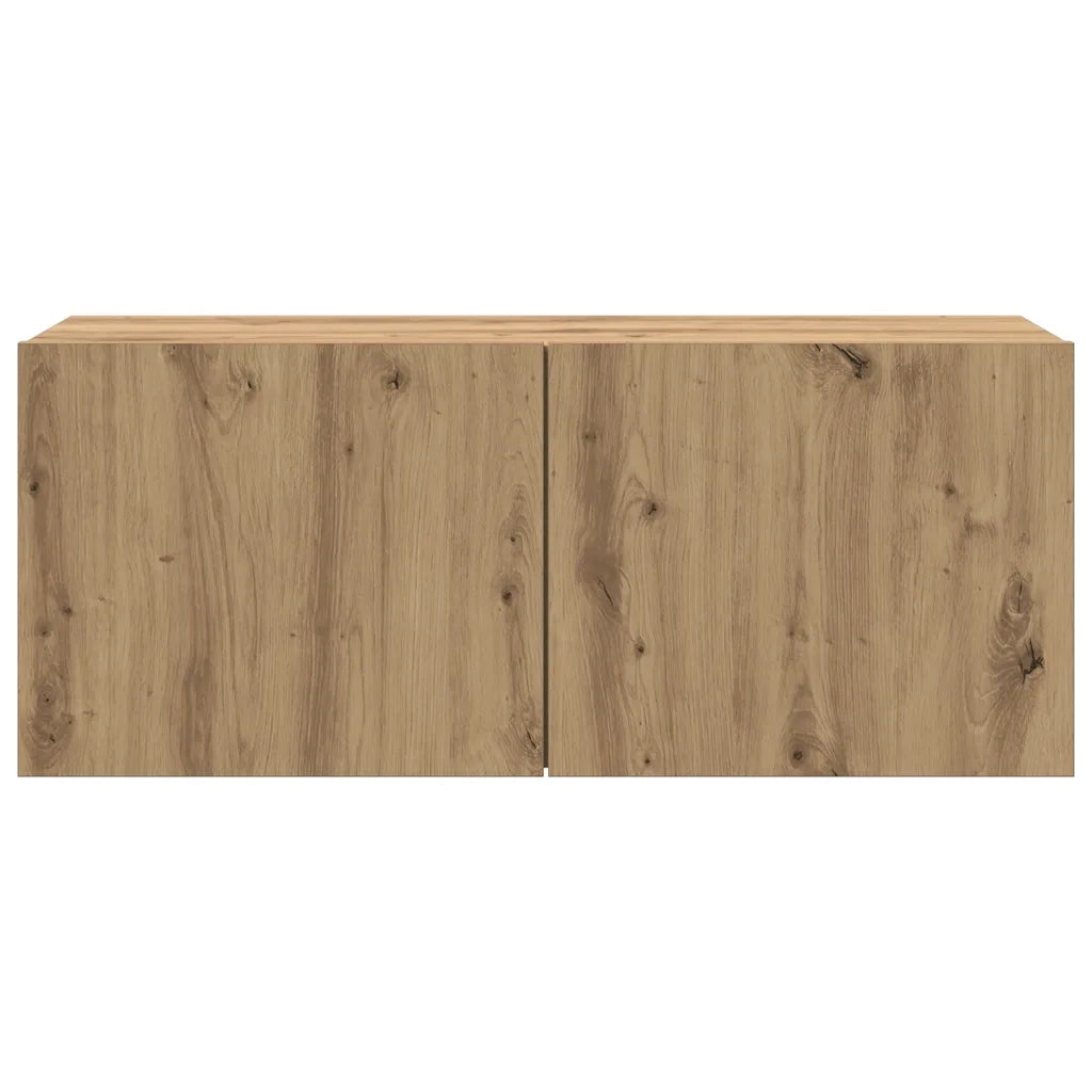 Mobile TV a Parete Rovere Artigianale 100x30x41 cm 857671