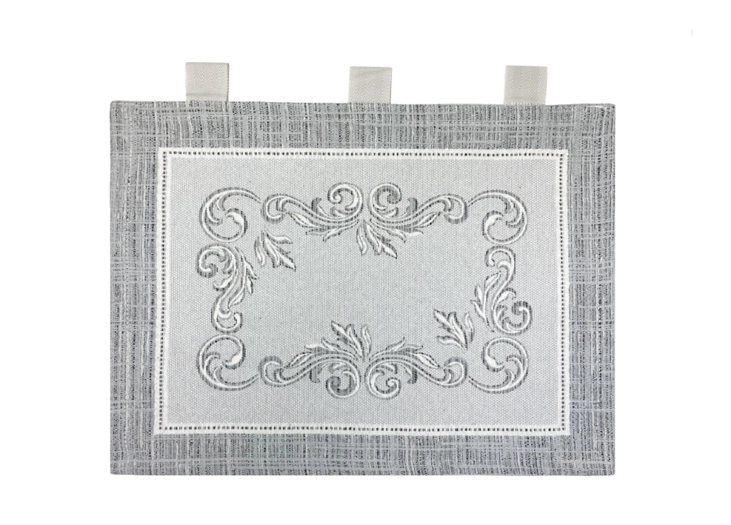 Copriforno Cucina Universale Cinigliato Decorazione Forno Chiffon Grigio