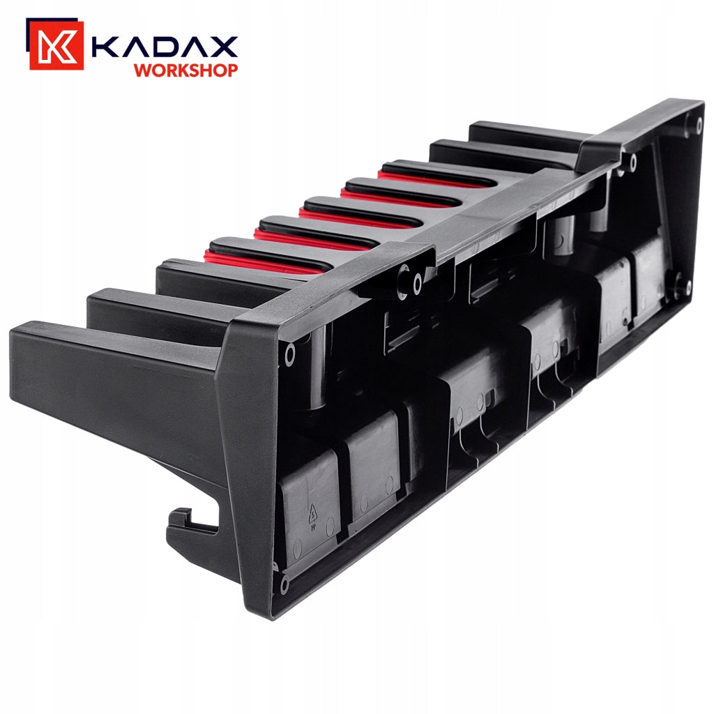 Portautensili da parete KADAX per scope e rastrelli, ideale per officine e garage, 60 cm.