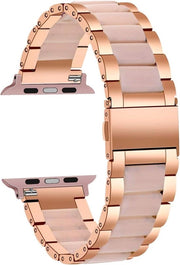 Cinturino orologio compatibile con iWatch 42mm o 44mm - Cinturino sport per donna - Argento/Bianco - Per iWatch Series 6 SE 5 4 3 2 1 - Spedizione rapida