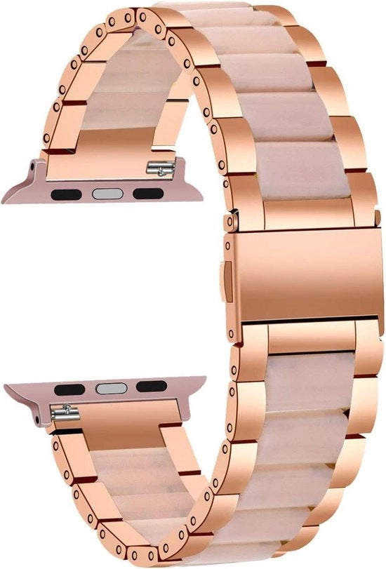 Cinturino orologio compatibile con iWatch 42mm o 44mm - Cinturino sport per donna - Argento/Bianco - Per iWatch Series 6 SE 5 4 3 2 1 - Spedizione rapida