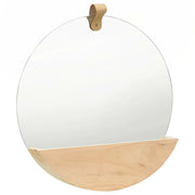 Specchio da Parete in Legno Massello di Pino 35 cm 322801