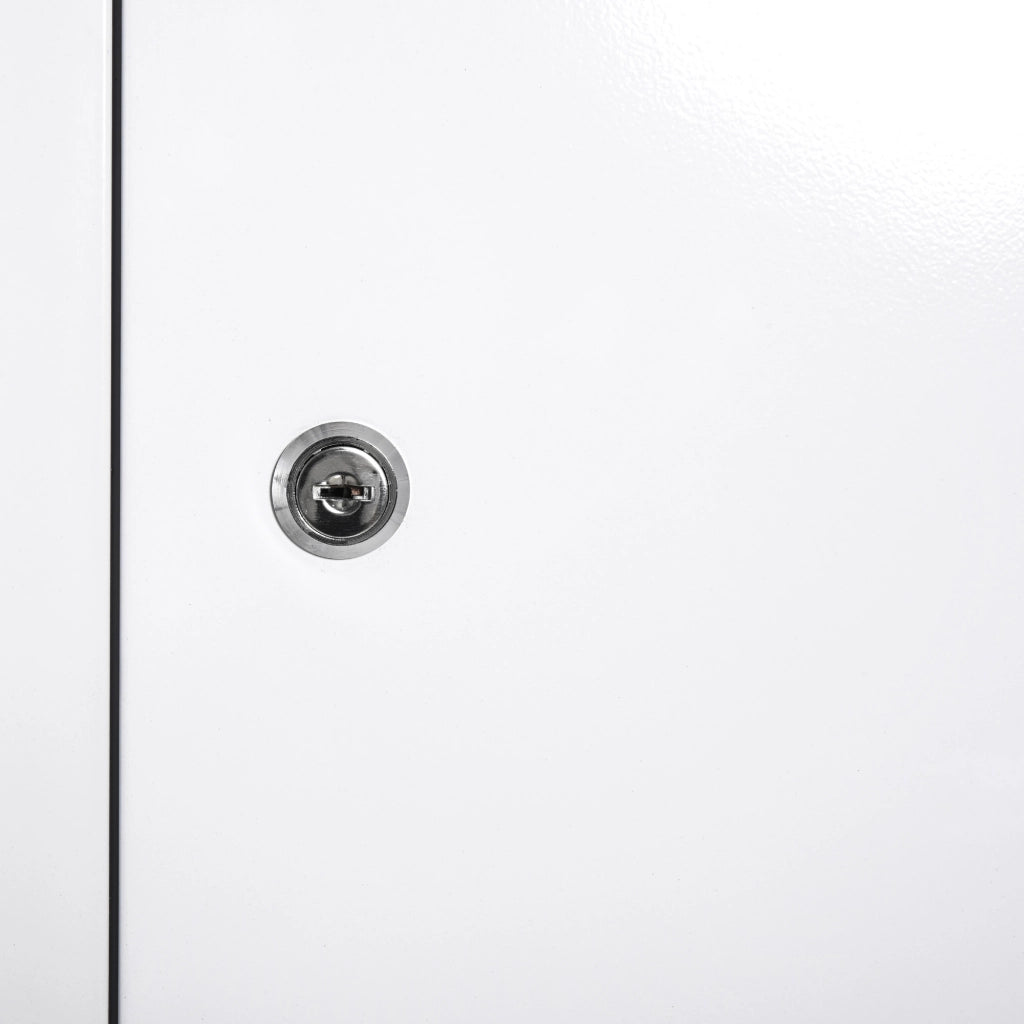 Armadietto Medicinale con 3 Scomparti ¨C zephmum ¨C 40x18x60 cm Bianco