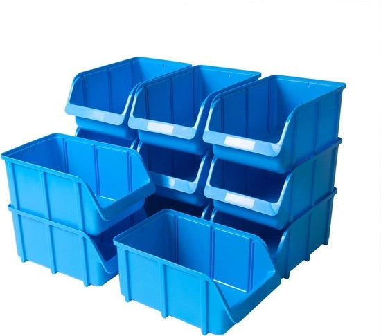 Cassa di Stoccaggio a Stacking Polistirolo Blu Dimensione 4 Alta Resistenza alla Forma e alla Carica