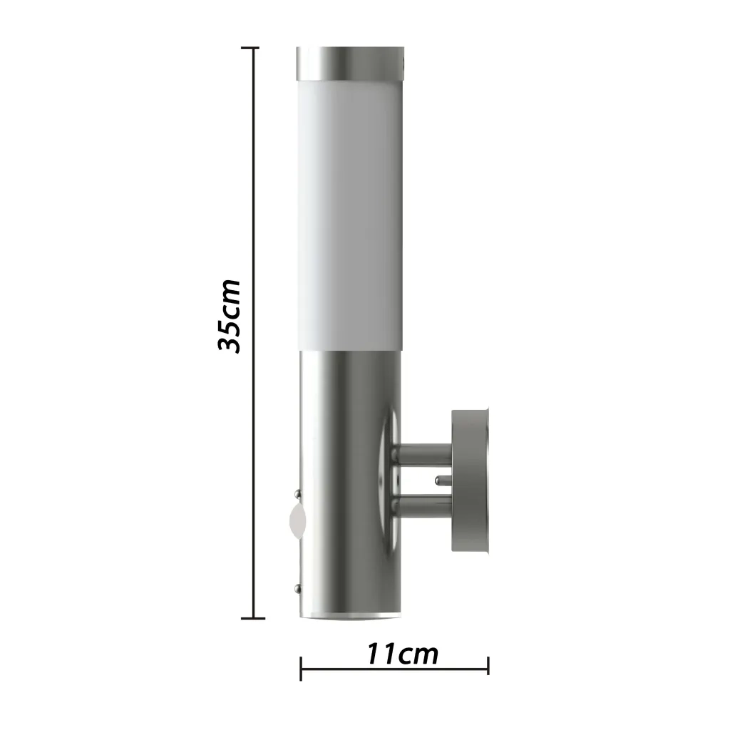 Applique da Esterno con Rilevatore di Movimento in Acciaio Inox CFW1691350