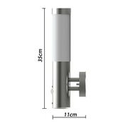 Applique da Esterno con Rilevatore di Movimento in Acciaio Inox CFW1691350