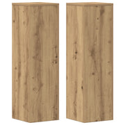Supporti per piante | Sostegno per piante 2 pz Rovere 25x25x80 cm in Multistrato