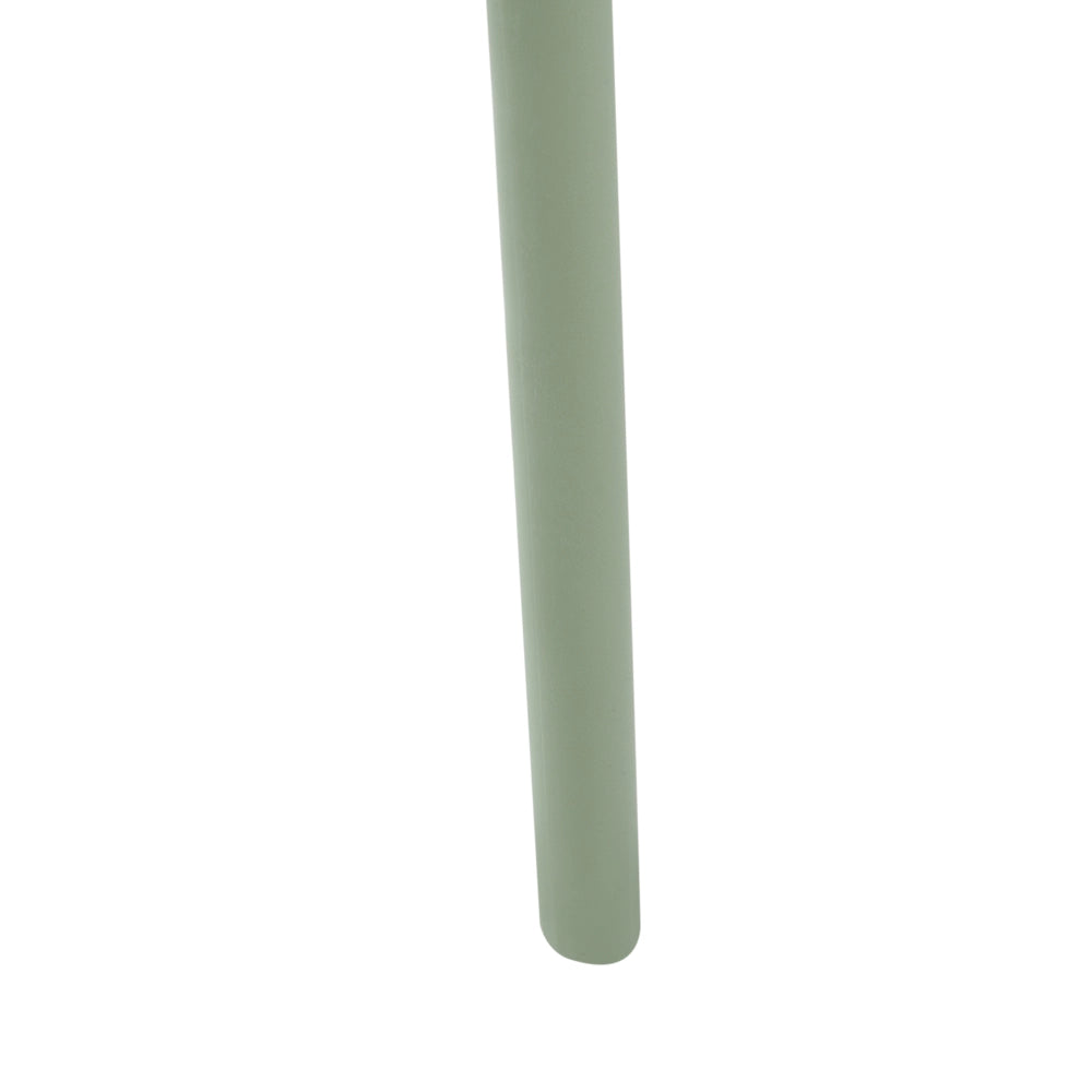 Set di 4 sedie da giardino in plastica sintetica impilabili per esterni verde chiaro sedie impilabili e leggere