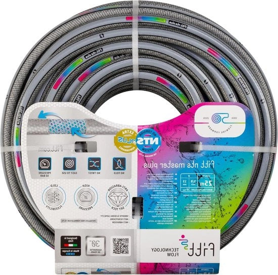 Serpentino per giardino Masterplus 5-8" (15mm) 25m per uso intensivo con tecnologia esclusiva di sostituzione dell'acqua.
