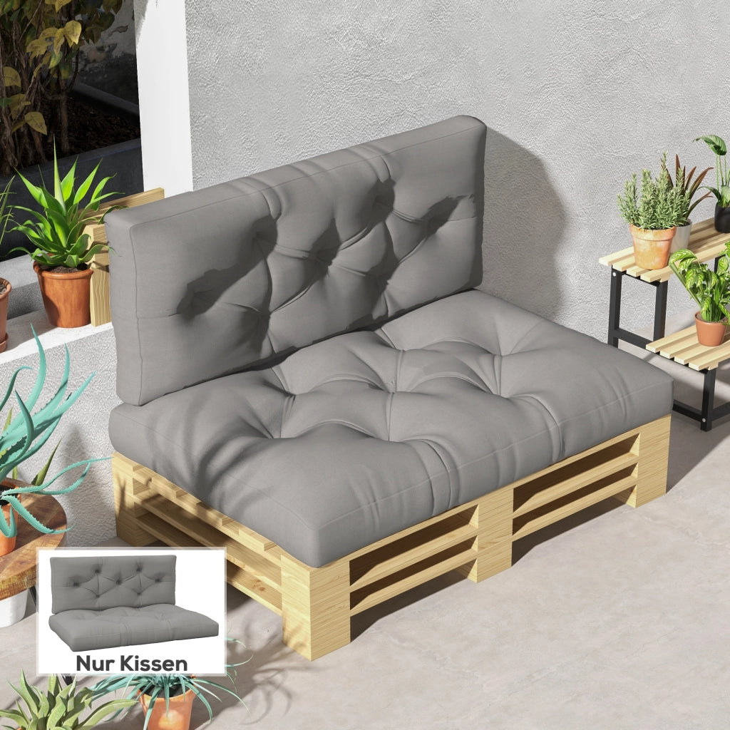 Cuscino per seduta ¨C zephmum ¨C Grigio 120x80x12 cm
