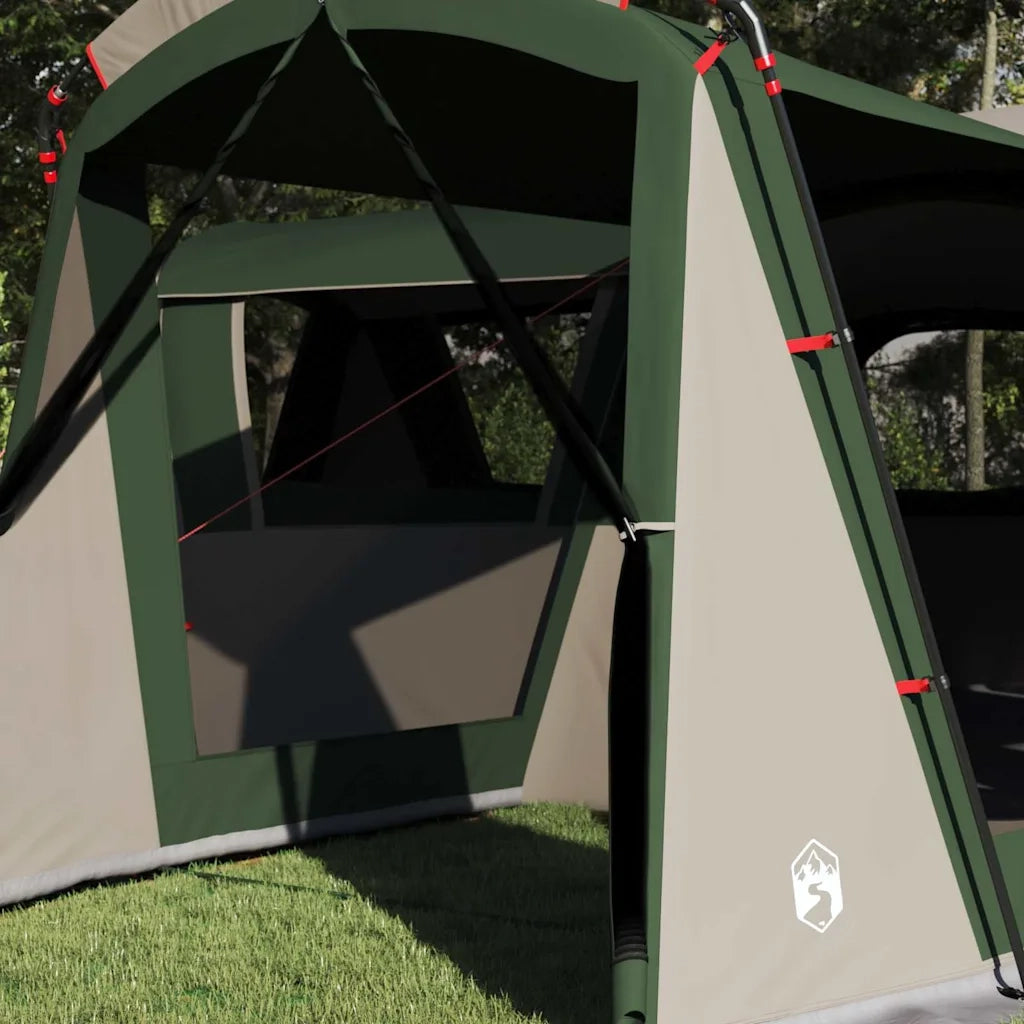 Tenda per Famiglia 20 Persone Verde e Bianco 745 x 700 x 217 cm