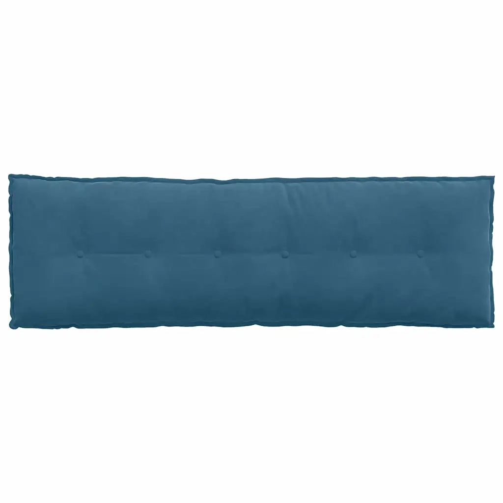 Cuscino per Schiena Blu 160 x 50 cm Tessuto in Cords
