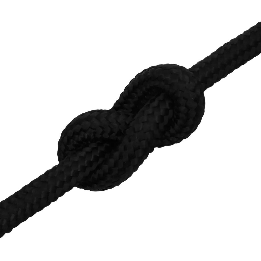 Corda da Lavoro Nera 18 mm 100 m in Poliestere 152839