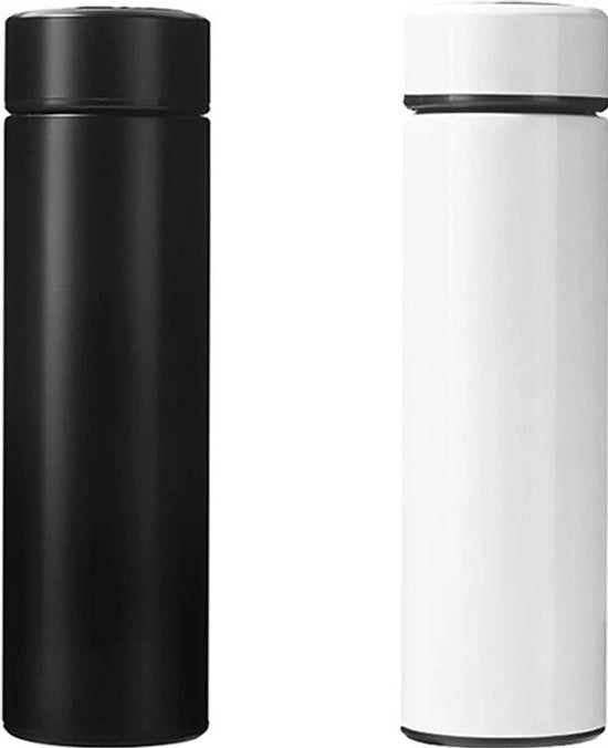 Set di termos 500 ml (lotto da 2), con indicazione temperatura e touchscreen LED, realizzato in acciaio inossidabile.